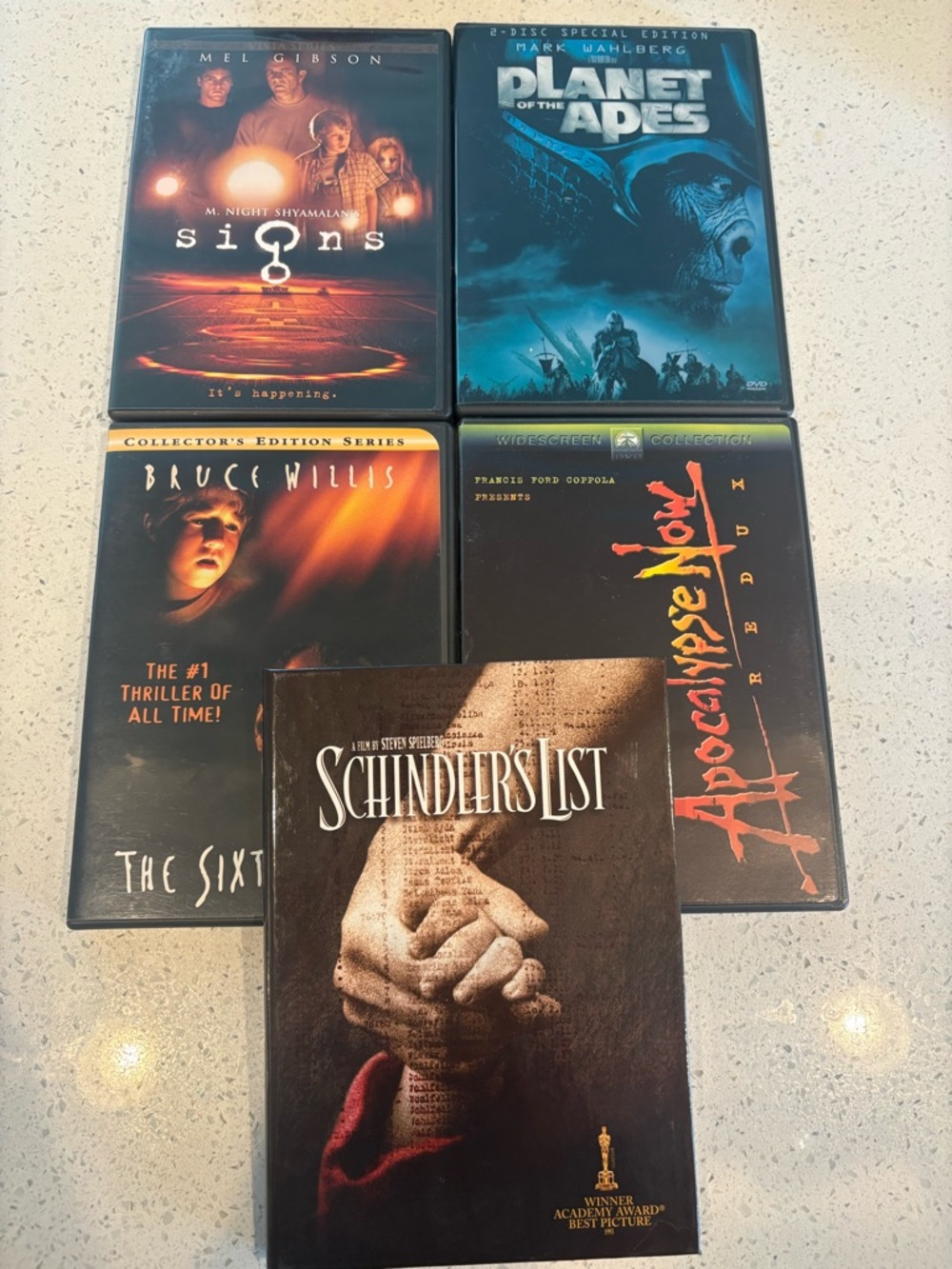 Set of 5 DVDs